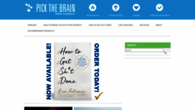 What Pickthebrain.com website looked like in 2023 (1 year ago)