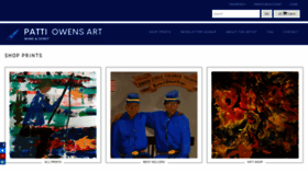 What Pattiowensart.com website looked like in 2023 (1 year ago)