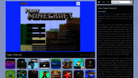 What Paperminecraft.online website looked like in 2023 (1 year ago)