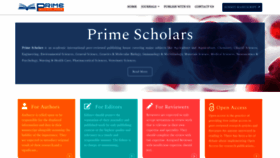 What Primescholars.com website looked like in 2023 (1 year ago)