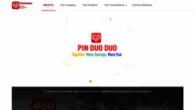 What Pinduoduo.com website looked like in 2023 (1 year ago)