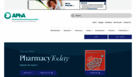 What Pharmacytoday.org website looked like in 2023 (1 year ago)