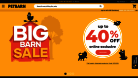 What Petbarn.com.au website looked like in 2023 (1 year ago)