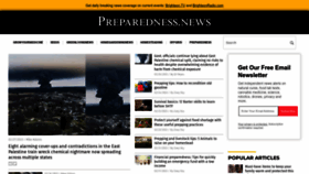 What Preparedness.news website looked like in 2023 (1 year ago)