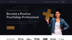 What Positivepsychology.com website looked like in 2023 (1 year ago)