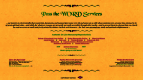 What Passtheword.org website looked like in 2023 (1 year ago)