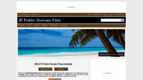 What Publicdomainfiles.com website looked like in 2023 (1 year ago)