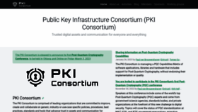 What Pkic.org website looked like in 2023 (1 year ago)