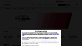 What Politico.eu website looked like in 2023 (1 year ago)