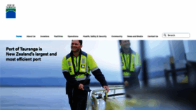 What Port-tauranga.co.nz website looked like in 2023 (1 year ago)