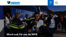 What Politiebond.nl website looked like in 2023 (1 year ago)