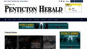 What Pentictonherald.ca website looked like in 2023 (1 year ago)