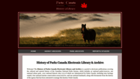 What Parkscanadahistory.com website looked like in 2023 (1 year ago)