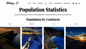 What Populstat.info website looked like in 2023 (1 year ago)