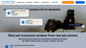 What Petinsurancereview.com website looked like in 2023 (1 year ago)