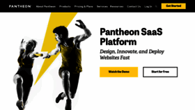 What Pantheon.io website looked like in 2023 (1 year ago)