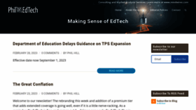 What Philonedtech.com website looked like in 2023 (1 year ago)