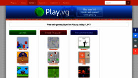 What Play.vg website looked like in 2023 (2 years ago)