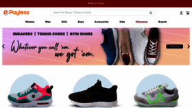 What Payless.com website looked like in 2023 (1 year ago)
