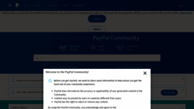 What Paypal-community.com website looked like in 2023 (1 year ago)