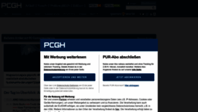 What Pcgameshardware.de website looked like in 2023 (1 year ago)