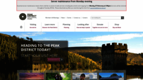 What Peakdistrict.gov.uk website looked like in 2023 (1 year ago)