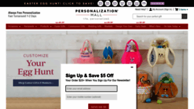 What Personalizationmall.com website looked like in 2023 (1 year ago)
