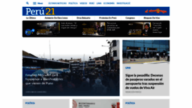 What Peru21.pe website looked like in 2023 (3 years ago)