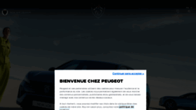 What Peugeot.com website looked like in 2023 (1 year ago)