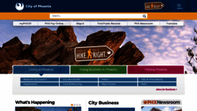 What Phoenix.gov website looked like in 2023 (1 year ago)