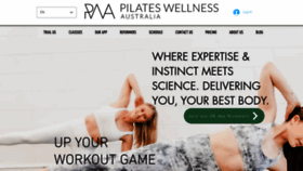 What Pilateswellness.com.au website looked like in 2023 (1 year ago)