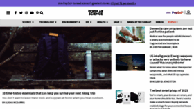 What Popsci.com website looked like in 2023 (2 years ago)