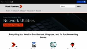 What Portforward.com website looked like in 2023 (1 year ago)