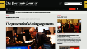 What Postandcourier.com website looked like in 2023 (1 year ago)