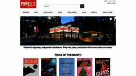 What Powells.com website looked like in 2023 (1 year ago)