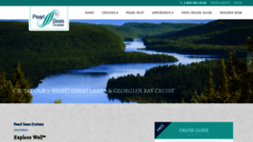 What Pearlseascruises.com website looked like in 2023 (1 year ago)