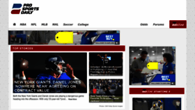What Prosportsdaily.com website looked like in 2023 (2 years ago)