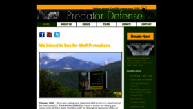 What Predatordefense.org website looked like in 2023 (1 year ago)