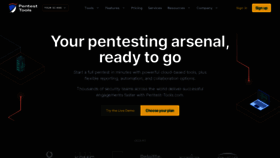 What Pentest-tools.com website looked like in 2023 (1 year ago)