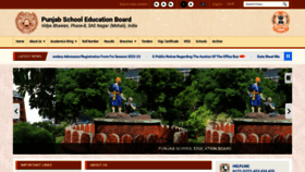 What Pseb.ac.in website looked like in 2023 (1 year ago)