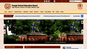 What Pseb.ac.in website looked like in 2023 (2 years ago)