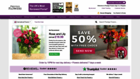 What Prestigeflowers.co.uk website looked like in 2023 (1 year ago)