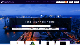 What Propertypro.ng website looked like in 2023 (1 year ago)