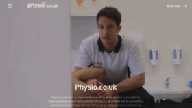 What Physio.co.uk website looked like in 2023 (1 year ago)