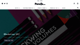 What Pencils.com website looked like in 2023 (1 year ago)
