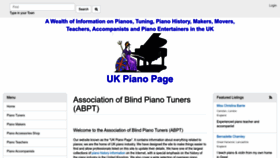 What Piano-tuners.org website looked like in 2023 (1 year ago)