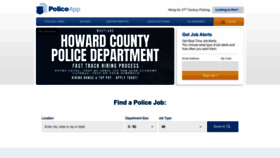 What Policeapp.com website looked like in 2023 (1 year ago)