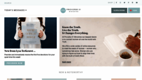 What Proverbs31.org website looked like in 2023 (2 years ago)