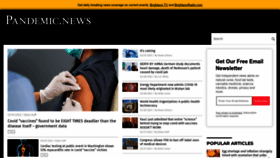 What Pandemic.news website looked like in 2023 (1 year ago)