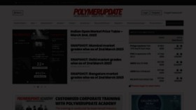 What Polymerupdate.com website looked like in 2023 (1 year ago)